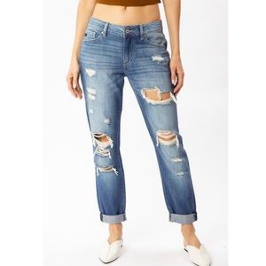 NWT Kancan Women’s Ripped Distressed Boyfriend Jeans Size 3/25